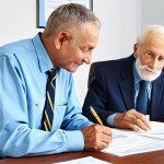 **

"A dedicated municipal worker assisting an elderly man with paperwork at a modest desk, fully clothed in professional attire, in a bright and organized office setting, safe for work, appropriate content, perfect anatomy, natural proportions, professional, family-friendly."

**