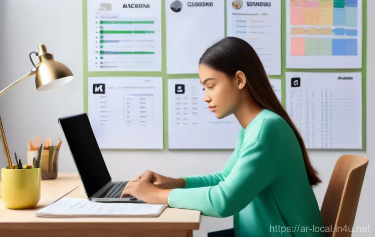 지방공무원 자격증 효율적 학습법 - **Prompt:** A diverse group of three young adults, two men and one woman, are sitting comfortably at...